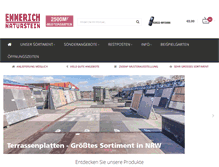 Tablet Screenshot of emmerich-naturstein.de